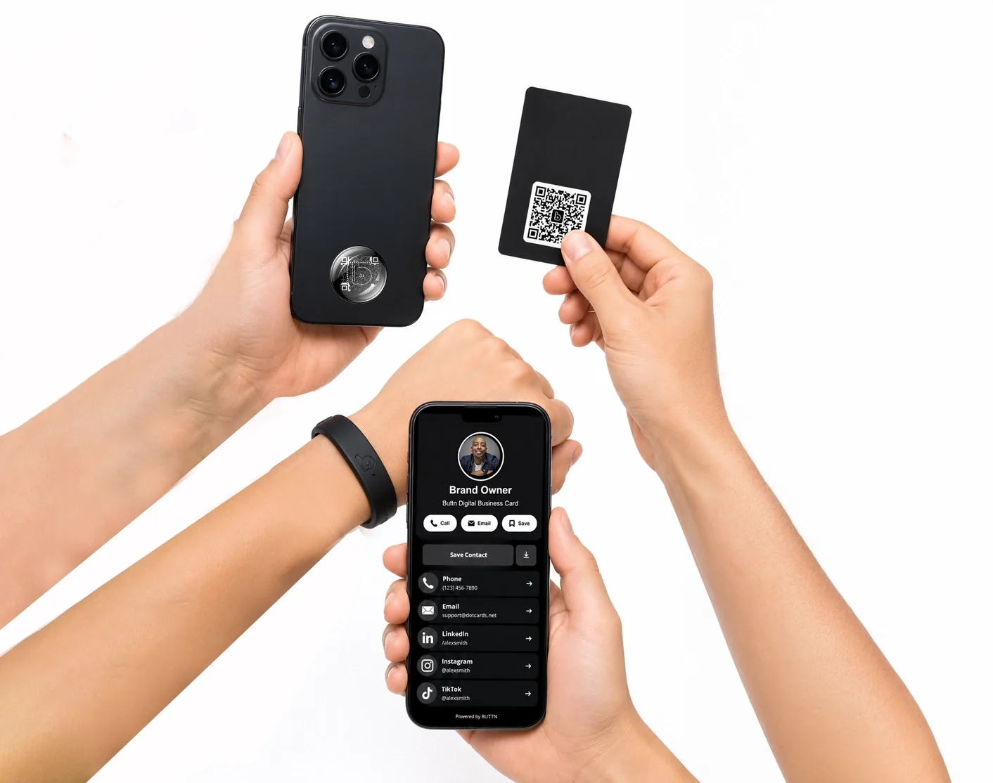 BUTTN products connecting people to a mobile digital profile